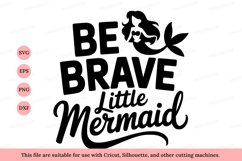 Be Brave Little Mermaid text font Product Image 1