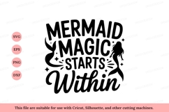 Mermaid magic starts within silhouette Product Image 1