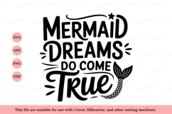 Mermaid dreams come true fantasy quote Product Image 1