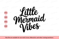 Little Mermaid Vibes Script lettering Product Image 1