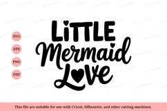 Little Mermaid Love Text lettering script Product Image 1