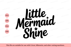 Little Mermaid Shine text lettering Product Image 1