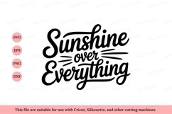 Sunshine over everything lettering keywords Product Image 1