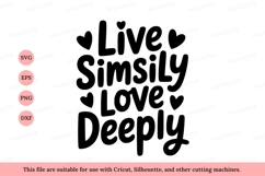 Live Simply Love Deeply Hearts image Product Image 1