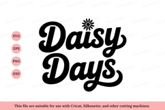 Daisy Days script flower text black Product Image 1
