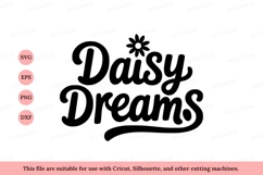 Daisy Dreams floral lettering script Product Image 1