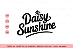 Daisy Sunshine script floral logo image Product Image 1