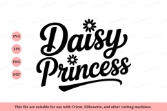 Daisy Princess floral lettering script Product Image 1