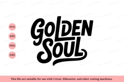 Golden Soul script lettering black Product Image 1
