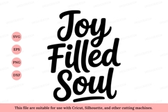 Joy Filled Soul Black Script image Product Image 1