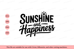 Sunshine and Happiness Quote keywords Product Image 1