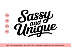 Sassy and Unique lettering calligraphy typography Product Image 1
