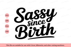 Sassy Birth Text black white Product Image 1