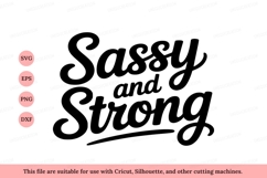 Sassy and Strong Script bold black Product Image 1