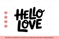 Hello Love Bold Script black Product Image 1