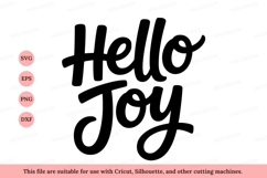 Hello Joy Script lettering black Product Image 1