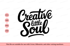 Creative little soul lettering black white Product Image 1
