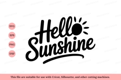 Hello Sunshine Script lettering typography Product Image 1