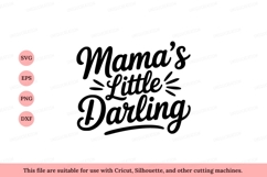 Mamas Little Darling Text typography Product Image 1