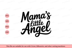Mamas Little Angel Text Design typography Product Image 1
