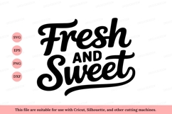 Fresh and Sweet Script lettering Product Image 1