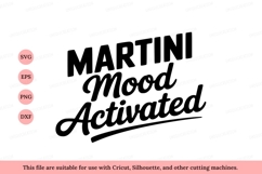 Martini Mood Activated Text Black Product Image 1