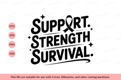 Support Strength Survival Ribbon Stars image Product Image 1