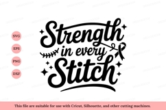 Strength in every stitch ribbon awareness Product Image 1