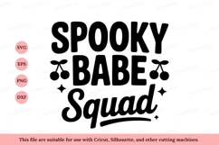 Spooky Babe Squad Black Text image Product Image 1