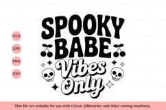 Spooky babe vibes only text image Product Image 1