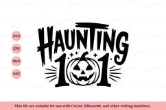 Spooky Pumpkin Halloween Text Design image Product Image 1