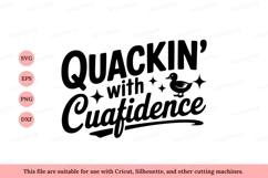 Quackin Confidence Duck Stars black Product Image 1