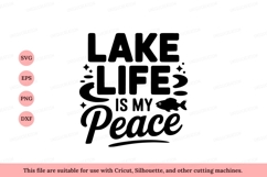 Lake life is my peace fishing fish Product Image 1