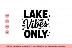 Lake Vibes Only Text Design image Product Image 1
