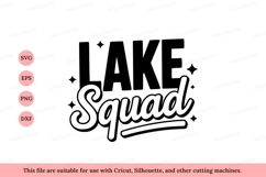 Lake Squad Black Script lettering Product Image 1