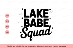 Lake Babe Squad Text Design graphic Product Image 1