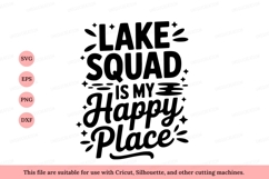 Lake Squad Happy Place text Product Image 1