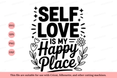Self Love Happy Place Floral Design image Product Image 1
