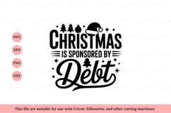 Christmas sponsored by debt holiday santa Product Image 1
