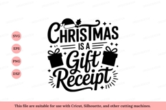 Christmas gift receipt festive lettering image Product Image 1