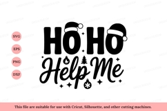 Ho Help Me Christmas Text holiday santa Product Image 1