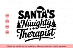 Santa&#039;s Naughty Therapist Christmas Design holiday Product Image 1