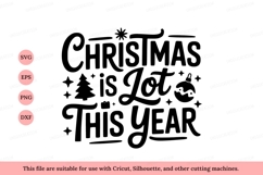 Christmas lot this year festive lettering holiday celebratio Product Image 1