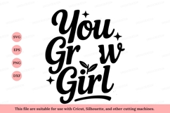 You Grow Girl text lettering Product Image 1