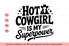 Hot cowgirl superpower western silhouette Product Image 1