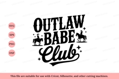 Outlaw Babe Club Western Rider Silhouette image Product Image 1