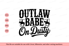 Outlaw Babe On Dusty horse riding Product Image 1
