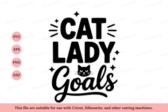 Cat Lady Goals feline Product Image 1