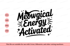 Meowgical energy activated cat black Product Image 1