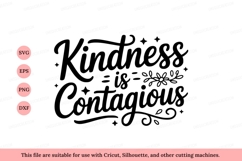 Kindness is contagious decorative lettering script Product Image 1